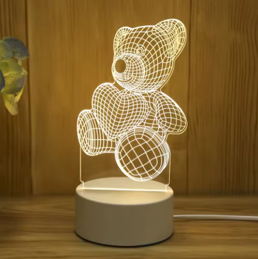 Luminária de Mesa Acrílica - 3D
